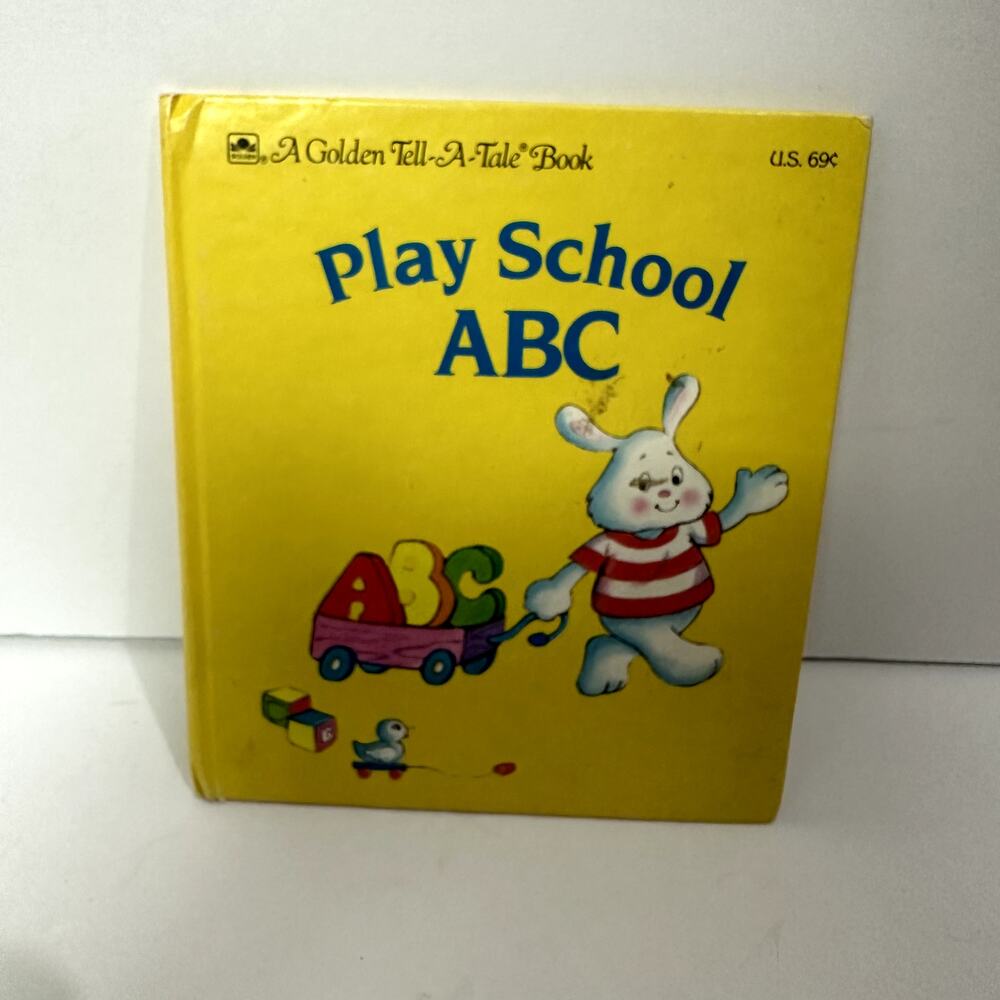 Play School ABC Book 1985 Golden Tell-a-Tale Book Vintage Children's Book